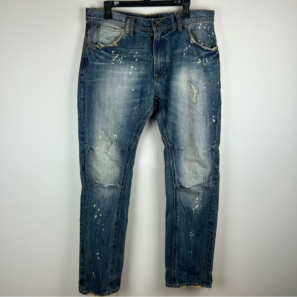 Vintage Akoo Y2K Distressed Men’s Jeans sz 36x32 Grunge Streetwear